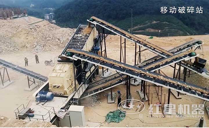 配反擊破的石子流動(dòng)粉碎機(jī)客戶(hù)現(xiàn)場(chǎng)