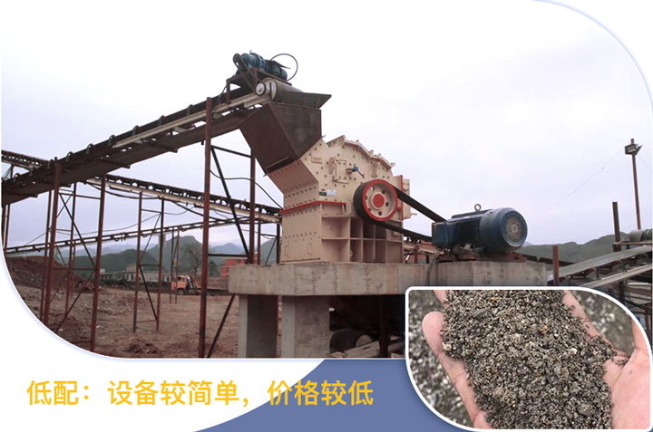 低配的方案價格低，適合小型砂石場